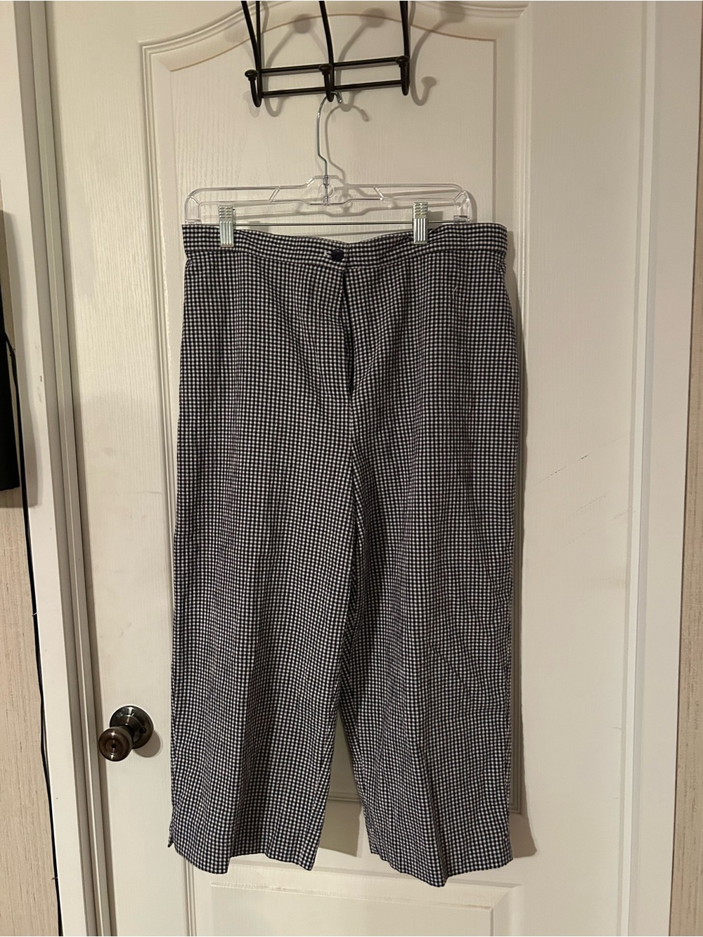 Alfred Dunner Black & White Gingham Women’s Trousers
